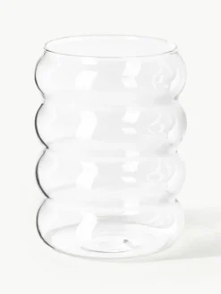Mondgeblazen waterkaraf Bubbly met waterglazen, set van 5^Westwing Collection Outlet