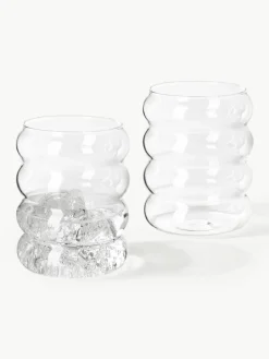 Mondgeblazen waterkaraf Bubbly met waterglazen, set van 5^Westwing Collection Outlet