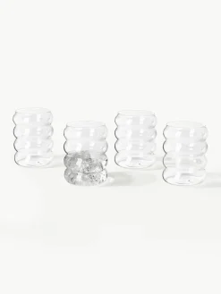Mondgeblazen waterkaraf Bubbly met waterglazen, set van 5^Westwing Collection Outlet