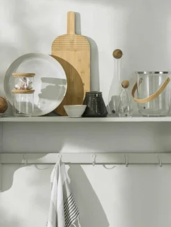 Mondgeblazen waterkaraf Eden met houten deksel, 1 L^Sagaform Outlet