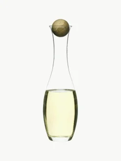 Mondgeblazen waterkaraf Eden met houten deksel, 1 L^Sagaform Outlet