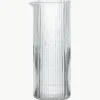 Mondgeblazen waterkaraf Ripple met groefreliëf, 400 ml^ferm LIVING Fashion