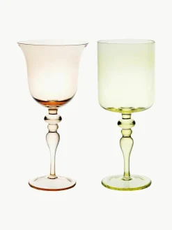 Mondgeblazen wijnglazen Diseguale, set van 6^Bitossi Home Outlet