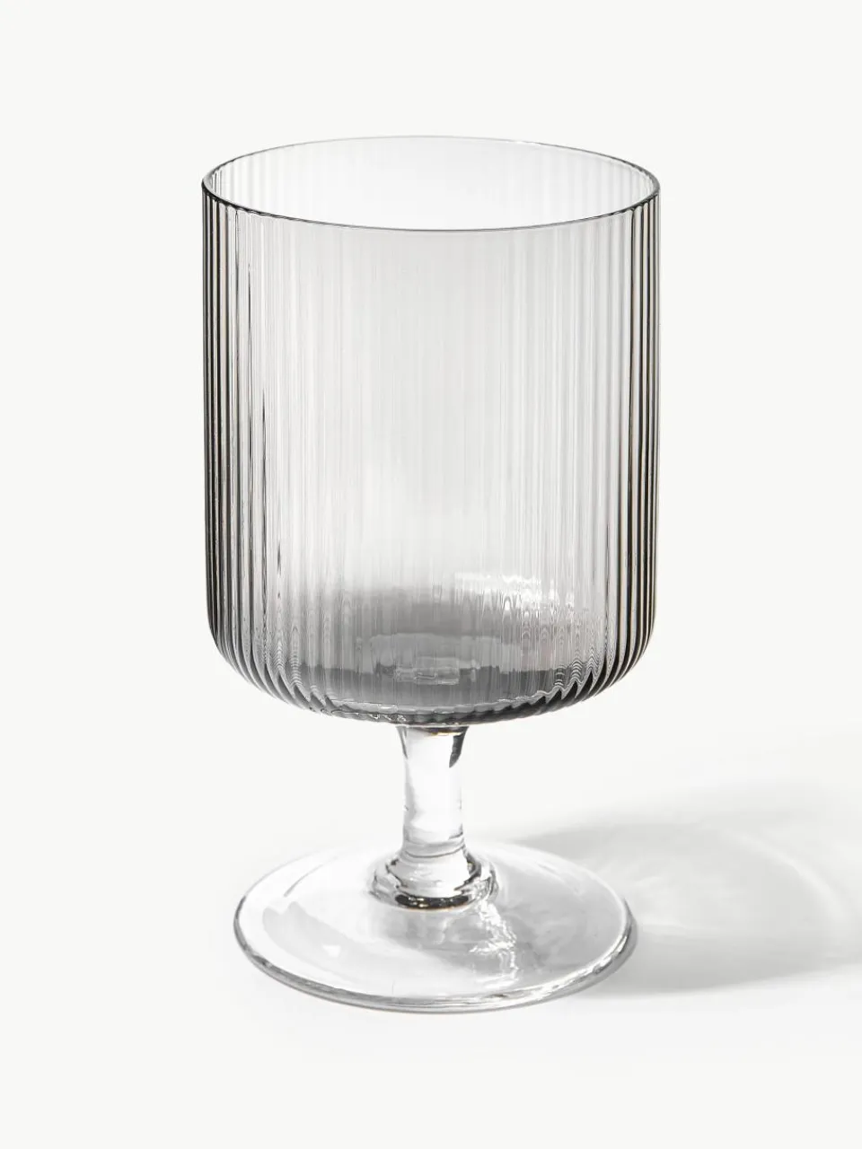 Mondgeblazen wijnglazen Ripple met groefreliëf, 2 stuks^ferm LIVING Sale