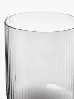 Mondgeblazen wijnglazen Ripple met groefreliëf, 2 stuks^ferm LIVING Sale
