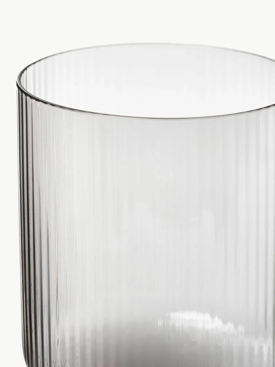 Mondgeblazen wijnglazen Ripple met groefreliëf, 2 stuks^ferm LIVING Sale