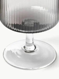 Mondgeblazen wijnglazen Ripple met groefreliëf, 2 stuks^ferm LIVING Sale