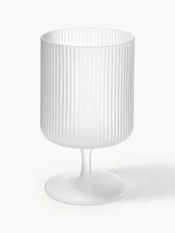 Mondgeblazen wijnglazen Ripple met groefreliëf, 2 stuks^ferm LIVING Discount