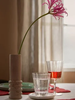 Mondgeblazen wijnglazen Scallop Glasses met groefstructuur, 4 stuks^Westwing Collection Fashion
