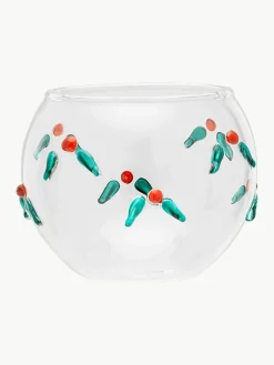Mondgeblazen windlicht Winter Berries^Anna + Nina Clearance