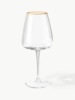 Mondgeblazen witte wijnglazen Ellery, 4 stuks^Westwing Collection Sale