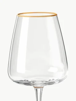 Mondgeblazen witte wijnglazen Ellery, 4 stuks^Westwing Collection Sale