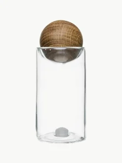Mondgeblazen zout- en peperstrooier Nature met houten deksel, set van 2^Sagaform Fashion