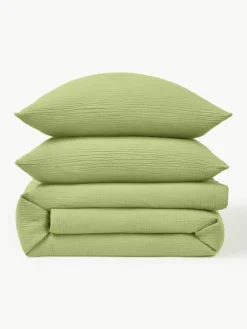 Mousseline dekbedovertrek Odile^Westwing Collection Hot