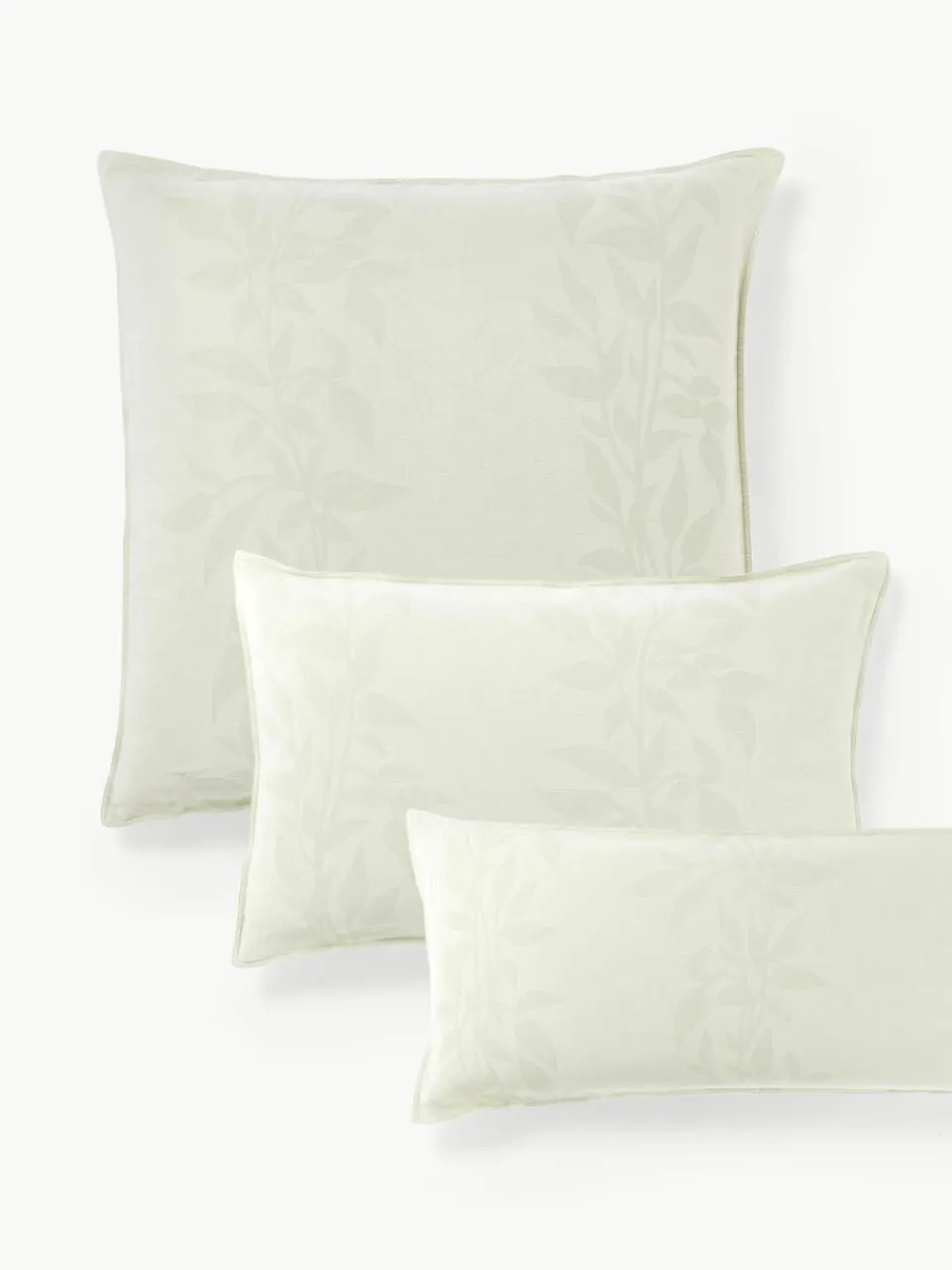 Mousseline kussenhoes Jasmina met bloemmotief^Westwing Collection Best