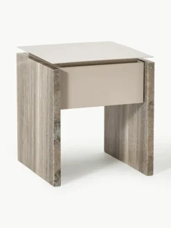 Nachtkastje Bruce van marmer en metaal^Westwing Collection Online