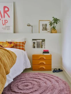 Nachtkastje Ginger oranje met lades^HKLIVING Discount