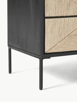 Nachtkastje June van mangohout met lades^Westwing Collection Hot