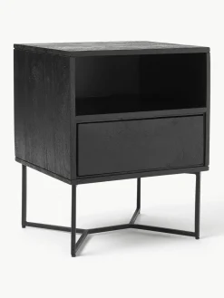Nachtkastje Luca van mangohout met lades^Westwing Collection Best