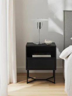 Nachtkastje Luca van mangohout met lades^Westwing Collection Best