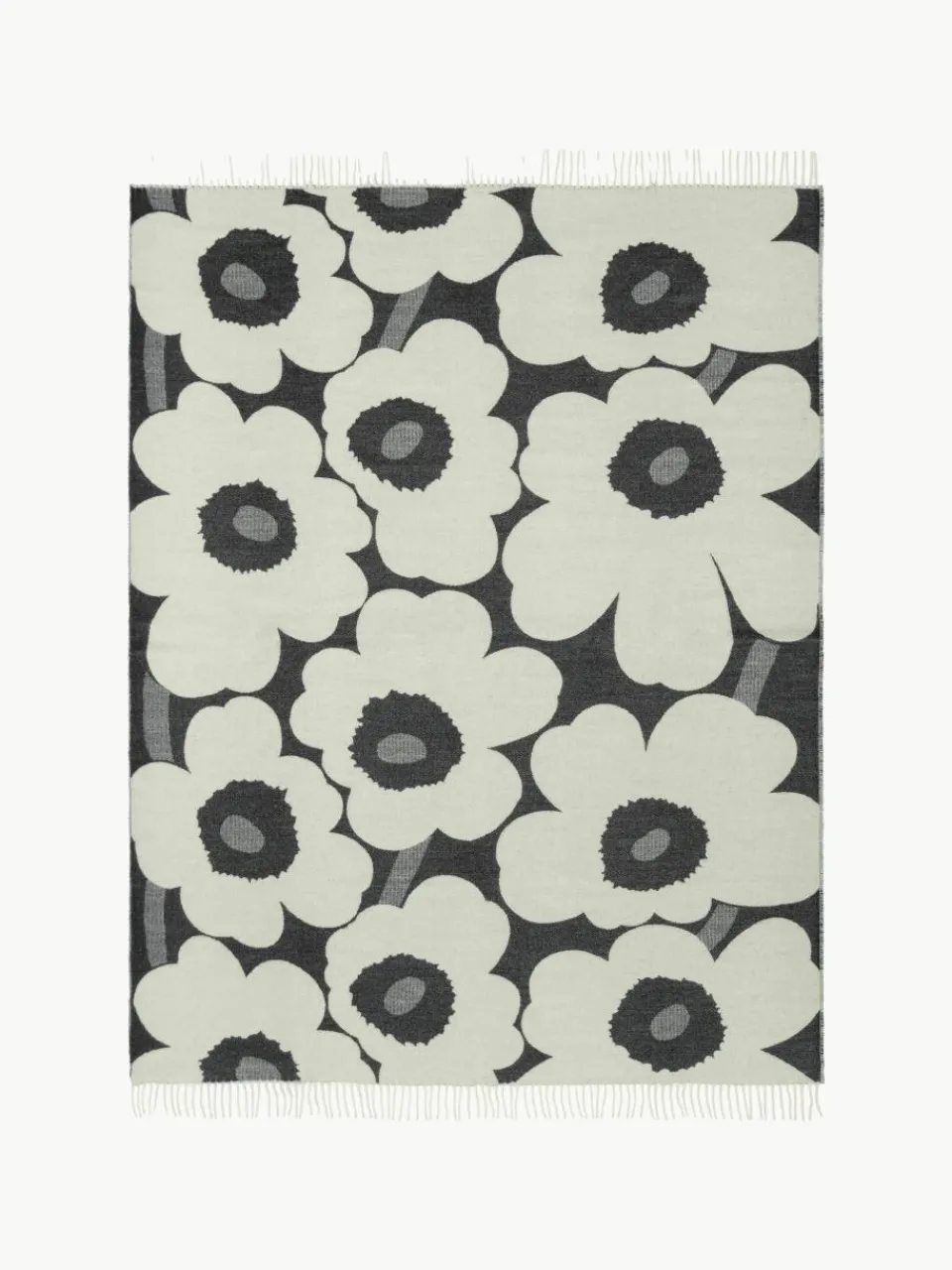 Omkeerbare deken Unikko met franjes^Marimekko Best