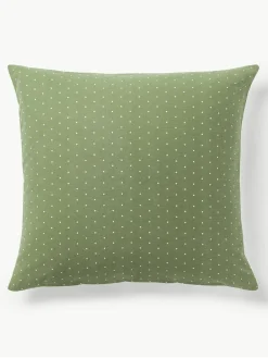 Omkeerbare flanellen kussenhoes Betty, met stippels^Westwing Collection Discount