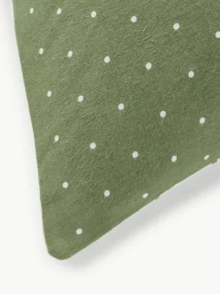 Omkeerbare flanellen kussenhoes Betty, met stippels^Westwing Collection Discount