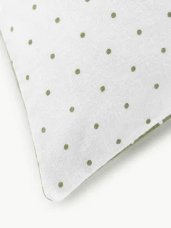 Omkeerbare flanellen kussenhoes Betty, met stippels^Westwing Collection Discount