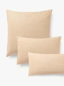 Omkeerbare flanellen kussenhoes Betty, met stippels^Westwing Collection Outlet