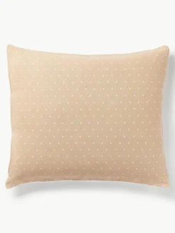 Omkeerbare flanellen kussenhoes Betty, met stippels^Westwing Collection Outlet