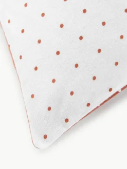 Omkeerbare flanellen kussenhoes Betty, met stippels^Westwing Collection Fashion