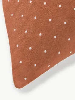 Omkeerbare flanellen kussenhoes Betty, met stippels^Westwing Collection Fashion