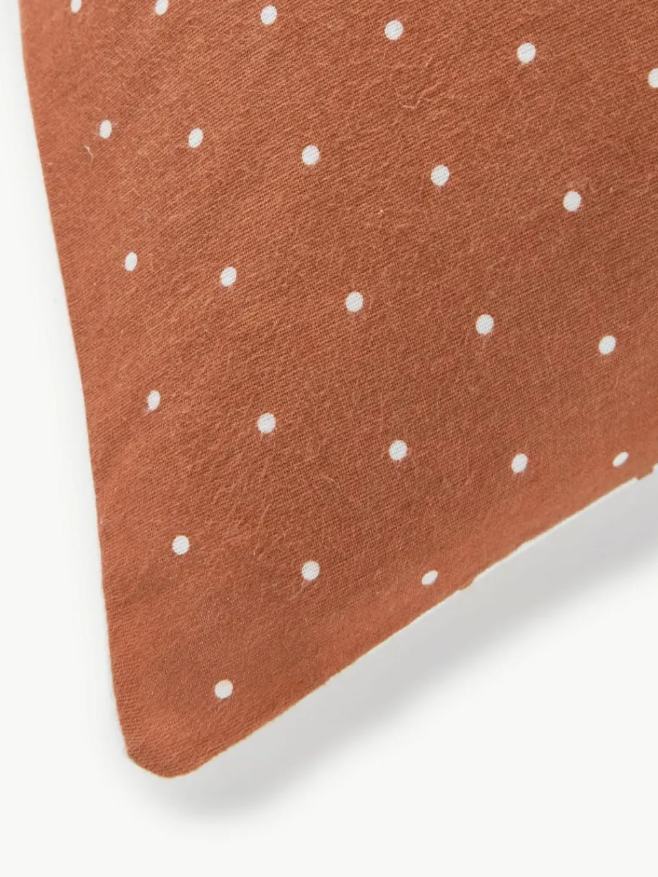 Omkeerbare flanellen kussenhoes Betty, met stippels^Westwing Collection Fashion