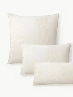 Omkeerbare mousseline kussenhoes Jasmina met bloemenpatroon in^Westwing Collection Clearance