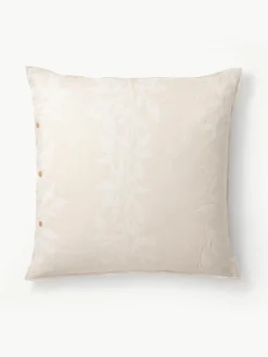 Omkeerbare mousseline kussenhoes Jasmina met bloemenpatroon in^Westwing Collection Clearance
