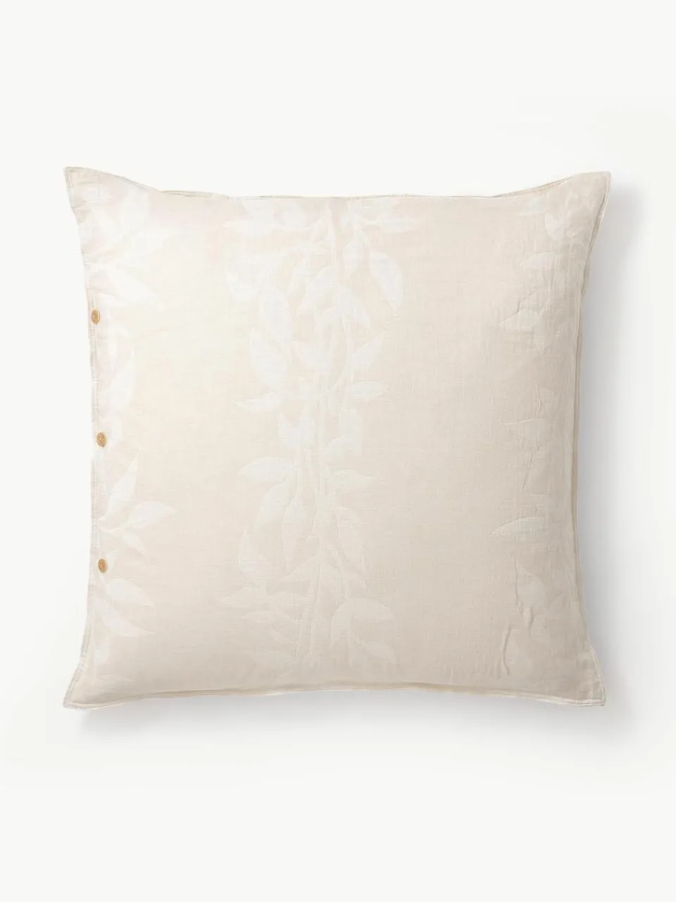 Omkeerbare mousseline kussenhoes Jasmina met bloemenpatroon in^Westwing Collection Clearance