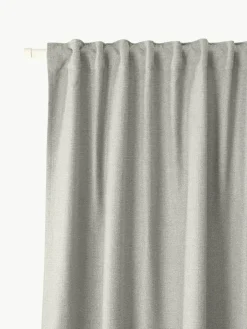 Ondoorzichtig gordijn Jensen met multiband, 2 stuks^Westwing Collection Fashion