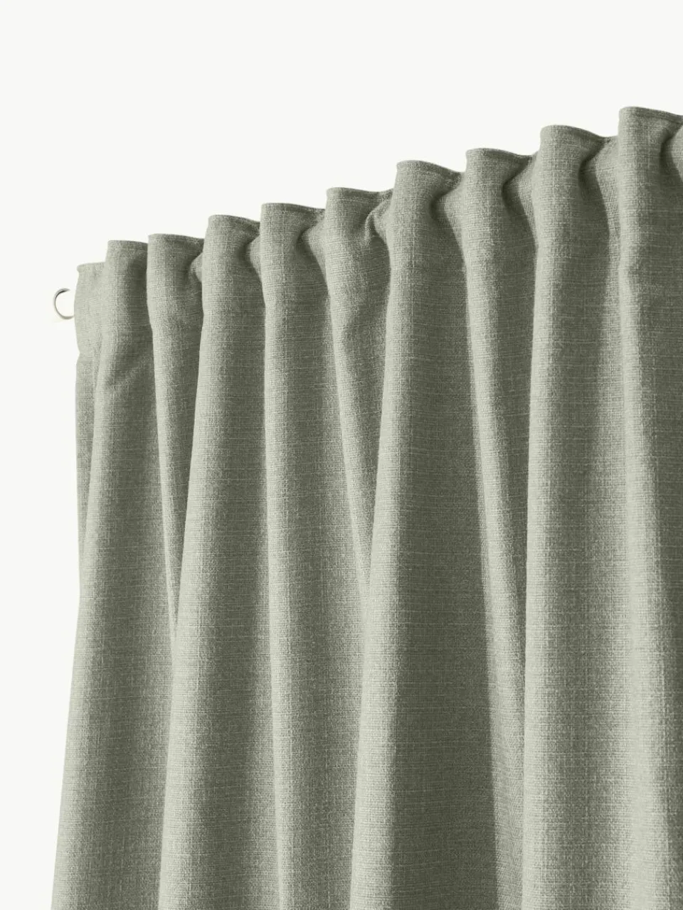 Ondoorzichtig gordijn Jensen met multiband, 2 stuks^Westwing Collection Best