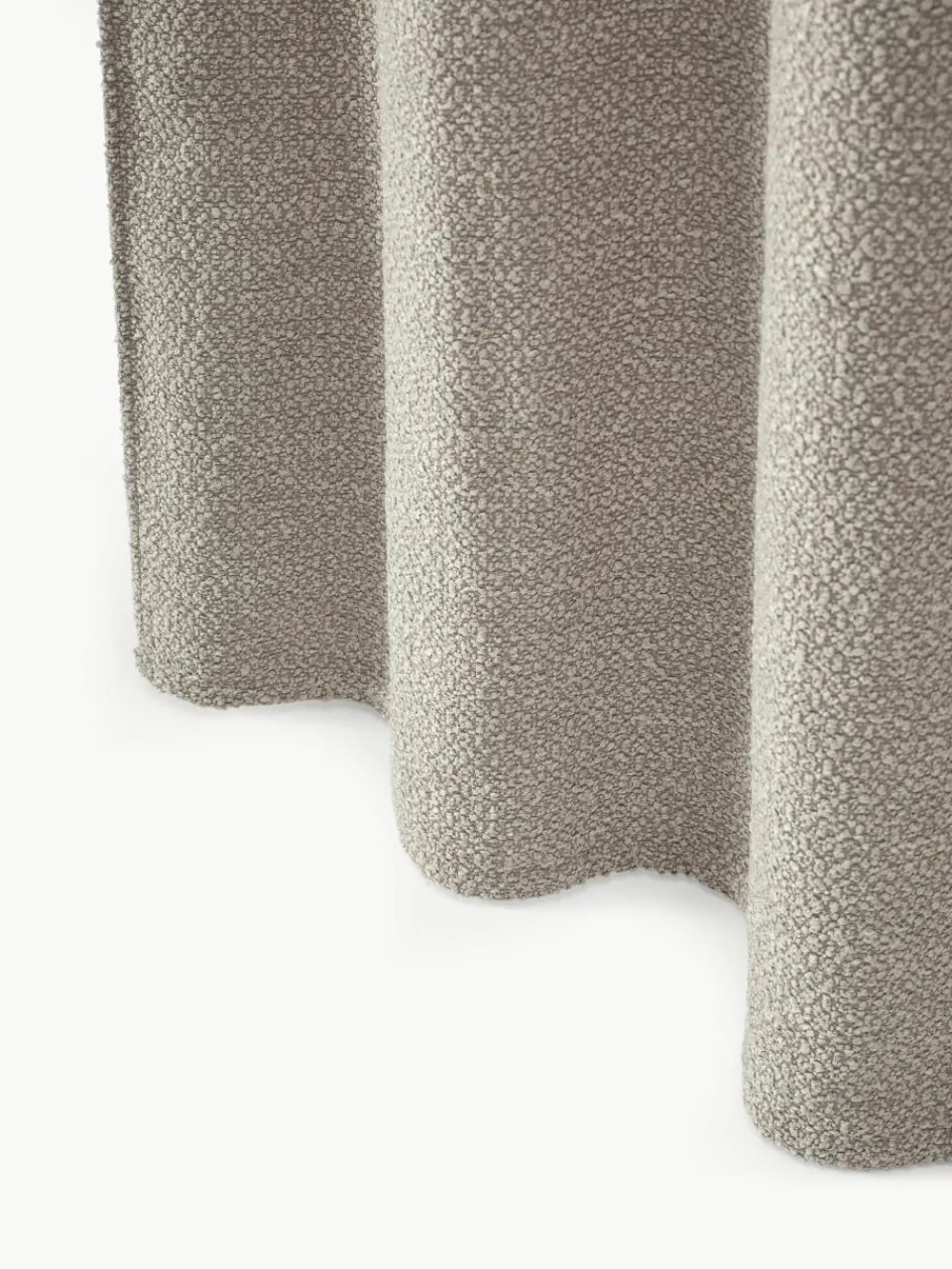 Ondoorzichtige bouclé gordijnen Bellamie met tunnelzoom, 2 stuks^Westwing Collection Fashion