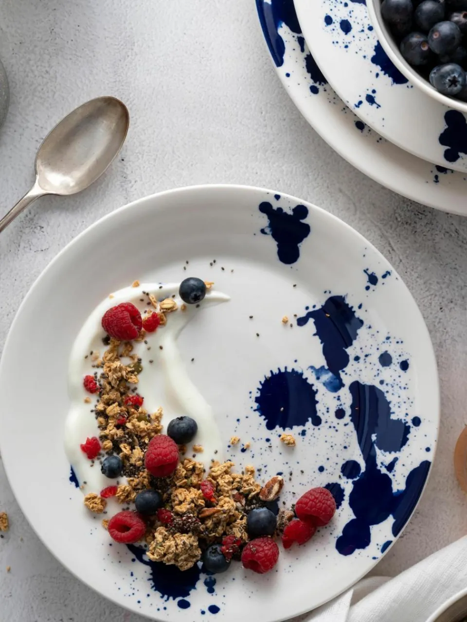 Ontbijtbord Pacific blauw van porselein, 6-delig^ROYAL DOULTON Online