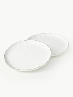 Ontbijtbord Sali met reliëf, 2 stuks^Westwing Collection Discount