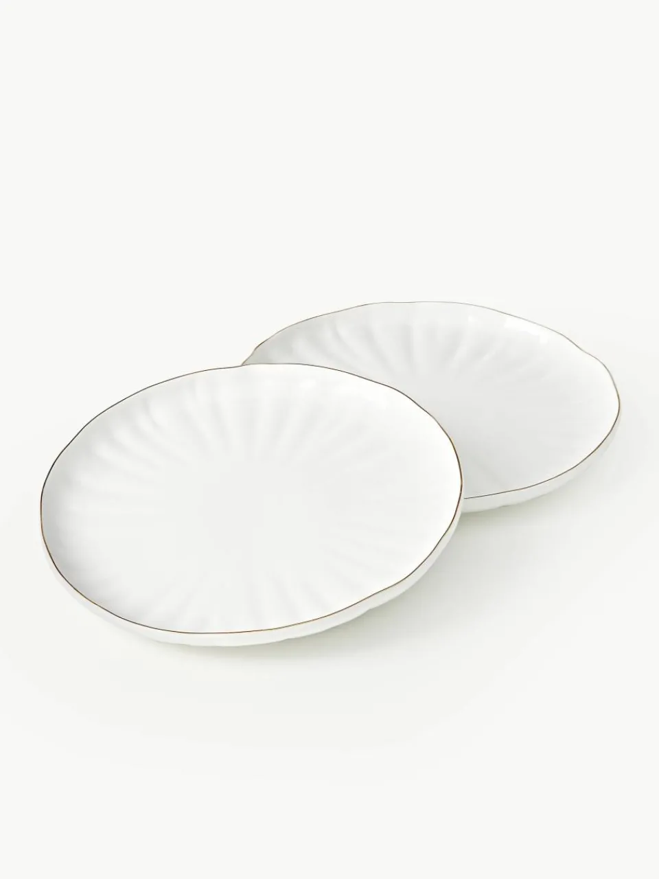 Ontbijtbord Sali met reliëf, 2 stuks^Westwing Collection Discount