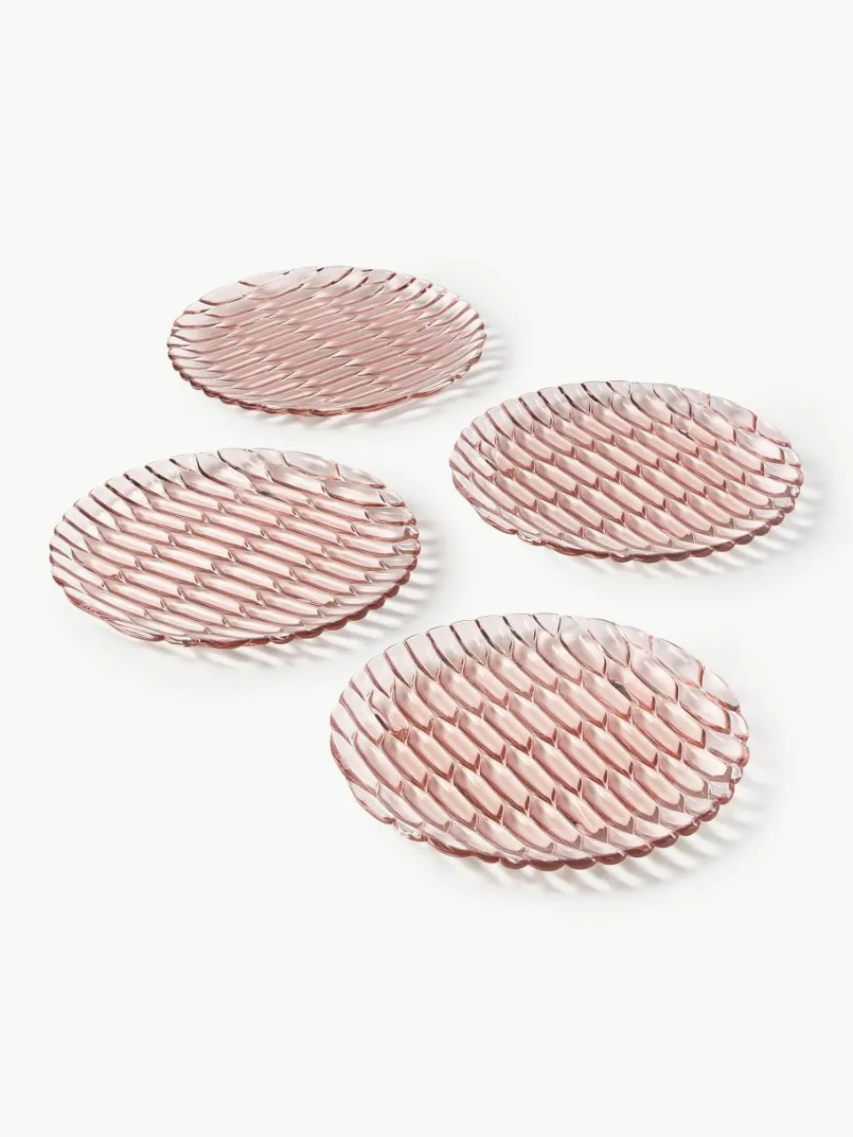 Ontbijtborden Jellies met structuurpatroon, 4 stuks^Kartell Fashion