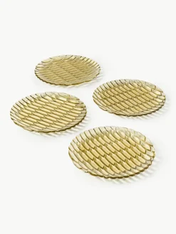Ontbijtborden Jellies met structuurpatroon, 4 stuks^Kartell Hot