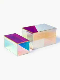Opbergdozen Lacy van acrylglas, set van 2^Westwing Collection Fashion
