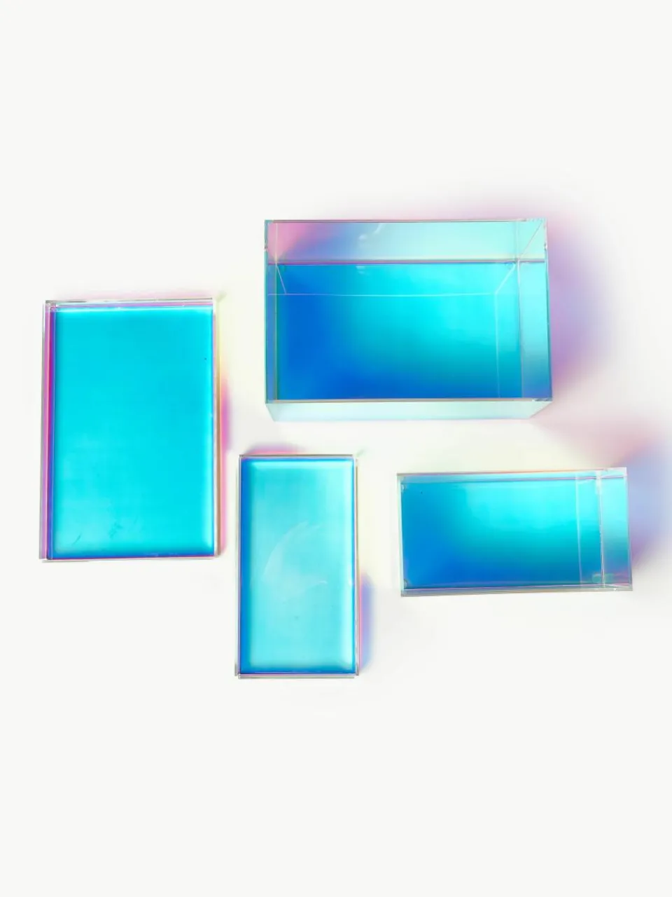 Opbergdozen Lacy van acrylglas, set van 2^Westwing Collection Fashion