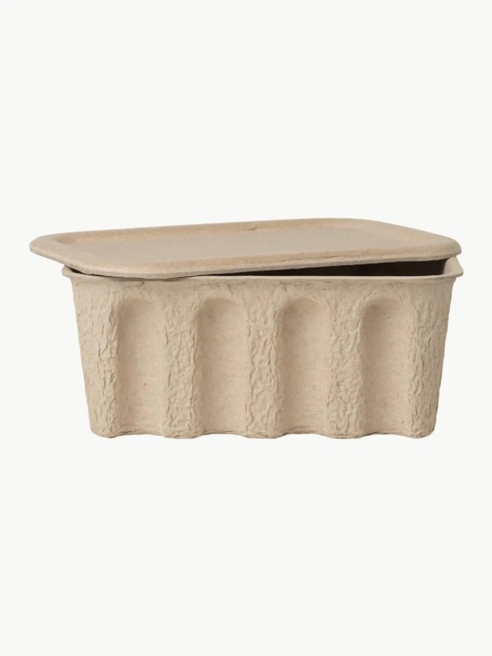 Opbergdozen Pulp van papierpulp, D 18 cm, 2 stuks^ferm LIVING Best