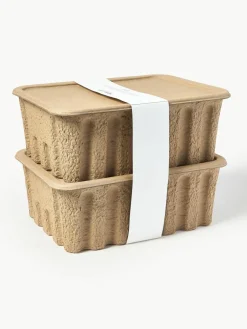Opbergdozen Pulp van papierpulp, D 30 cm, 2 stuks^ferm LIVING Best