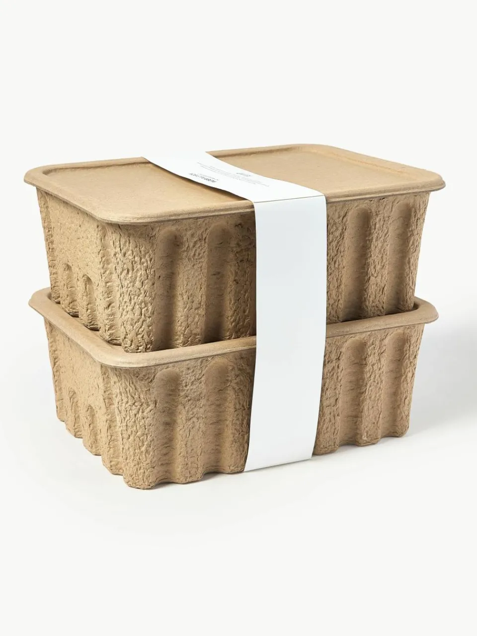 Opbergdozen Pulp van papierpulp, D 30 cm, 2 stuks^ferm LIVING Best