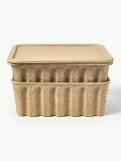 Opbergdozen Pulp van papierpulp, D 30 cm, 2 stuks^ferm LIVING Best